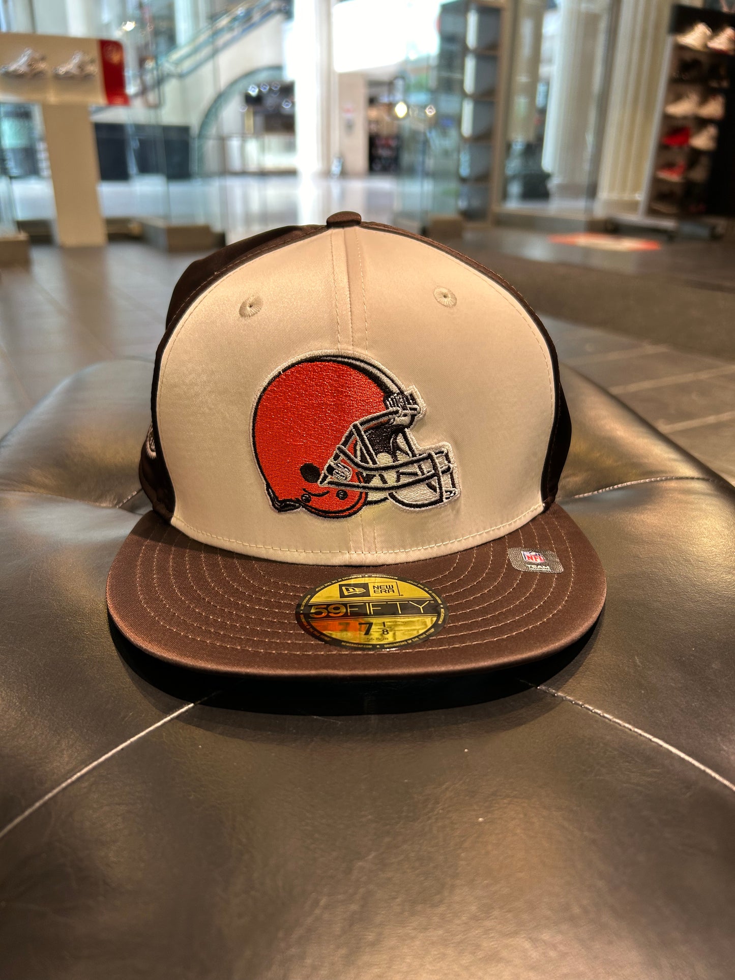 Vintage Cleveland Browns Satin Fitted Hat