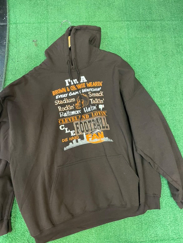 Vintage Cleveland Browns I’m A… Hoodie size 3XL