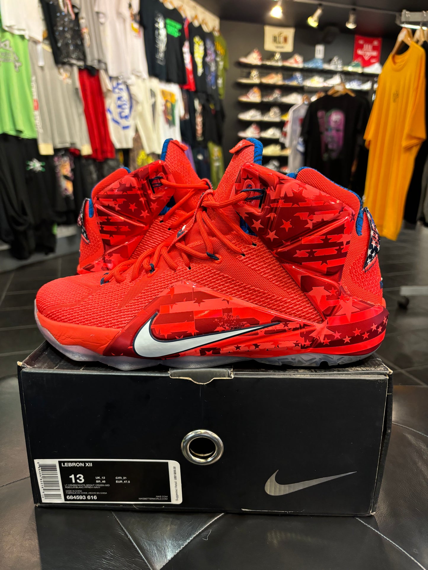 Nike LeBron 12 Independence Size 13 Men’s Shoes $150