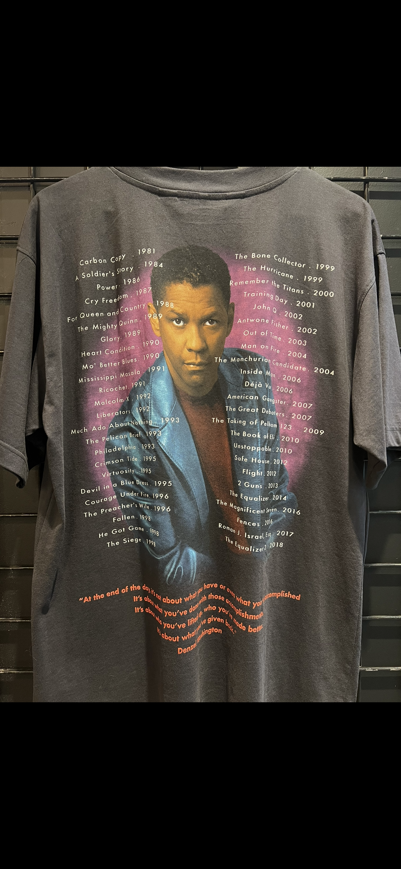 Denzel Washington Tee Brand New