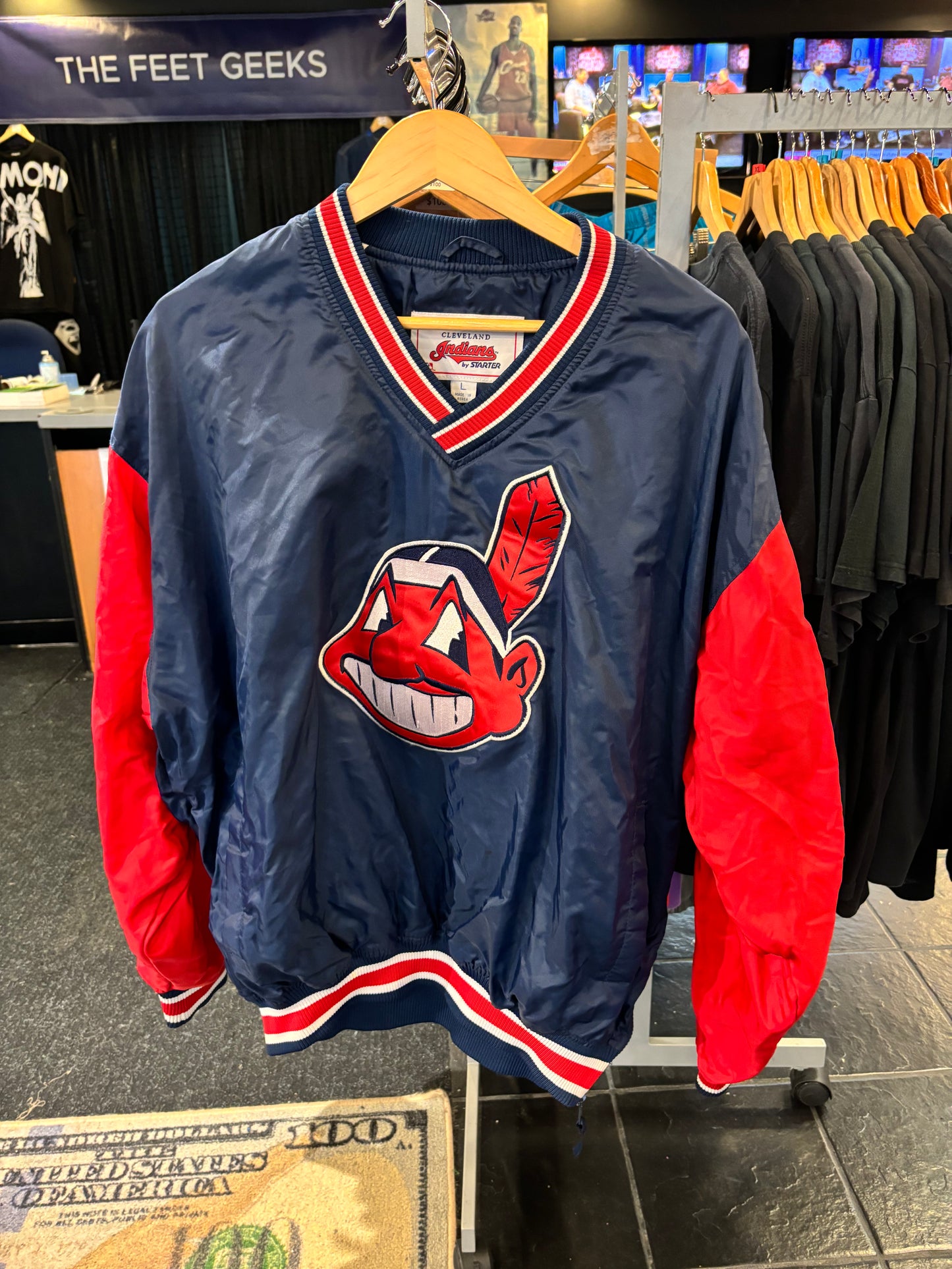 Vintage Cleveland Indians Jacket Starter Large $100