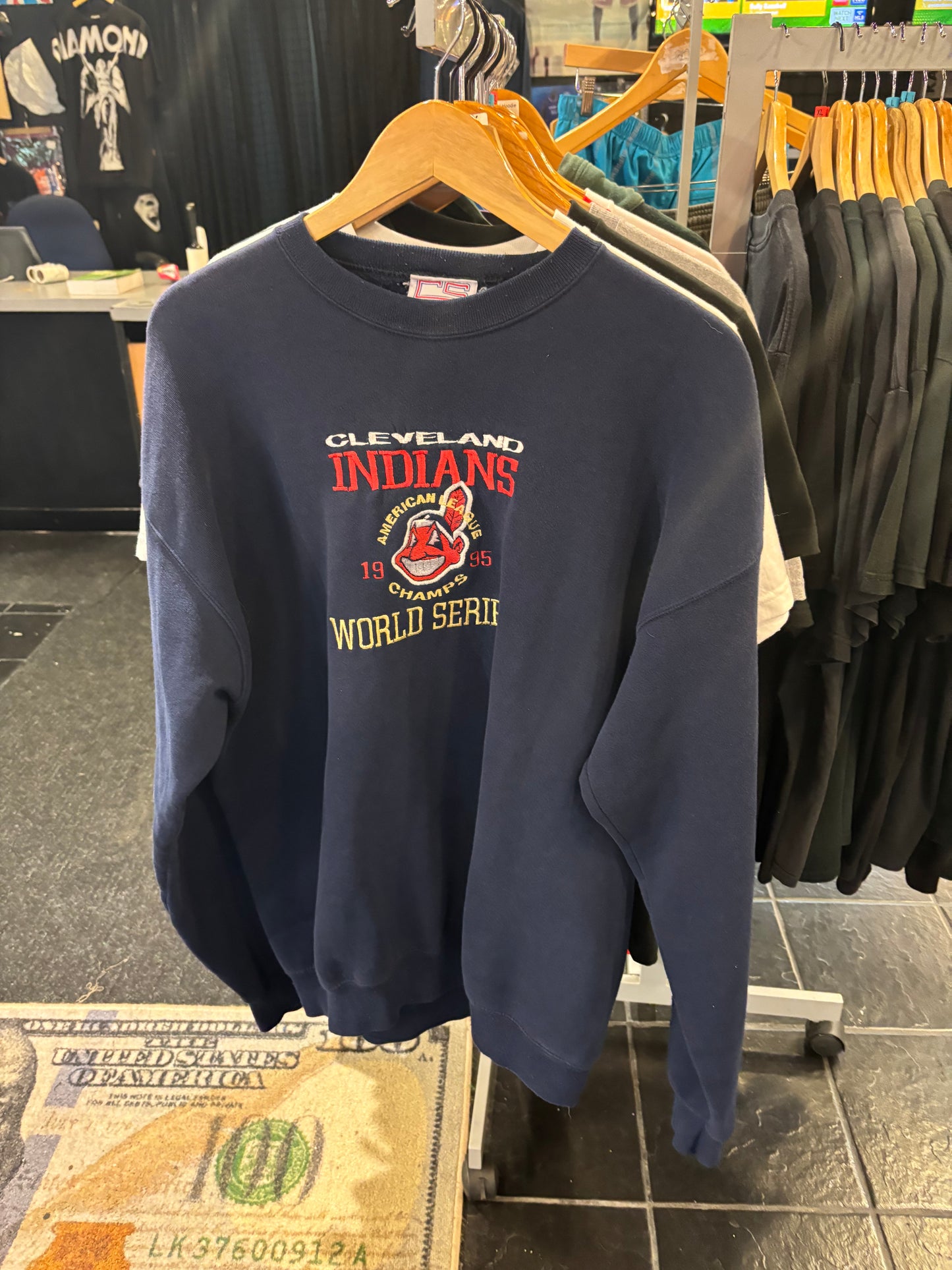 Vintage Cleveland Indians Sweatshirt XL World Series $50