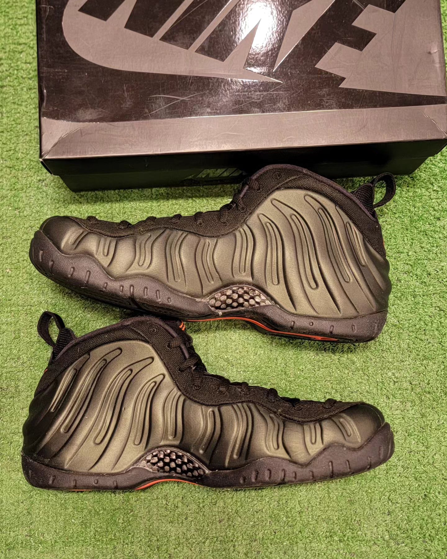 Nike Foamposite Pro Sequoia Men Basketball Shoes Size 12