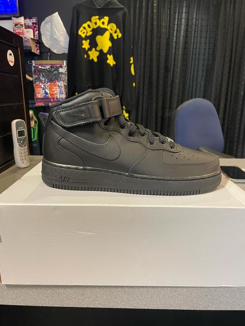 Nike Air Force 1 Mid Black Men Shoes