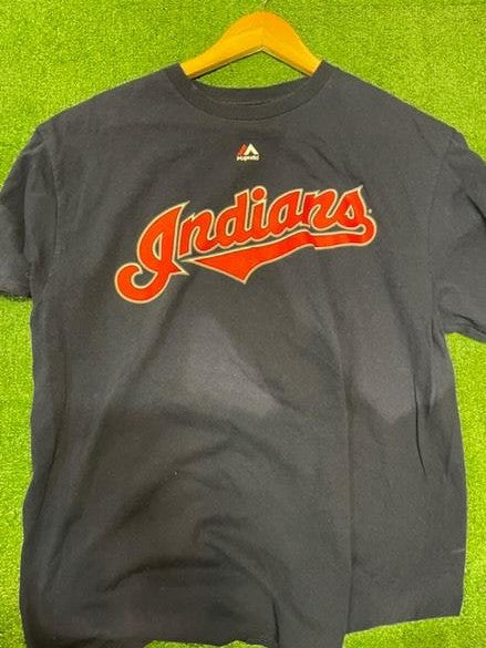 Vintage Cleveland Indians Lindor 12 T Shirt Size Large