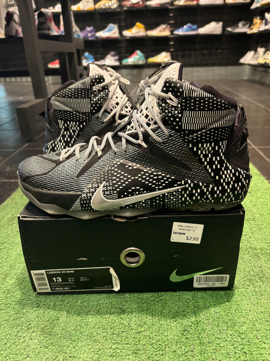 Nike Lebron 12 BHM Size 13 Mens Shoes $230