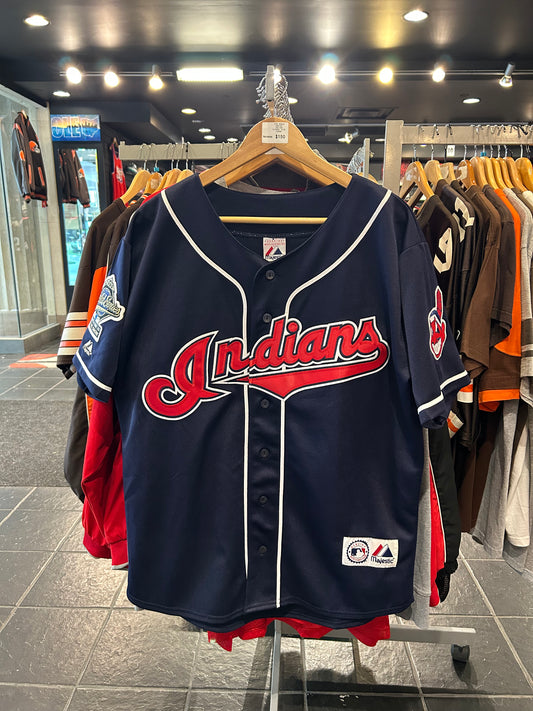 1995 World Series Cleveland Indians Vizquel Jersey size Large