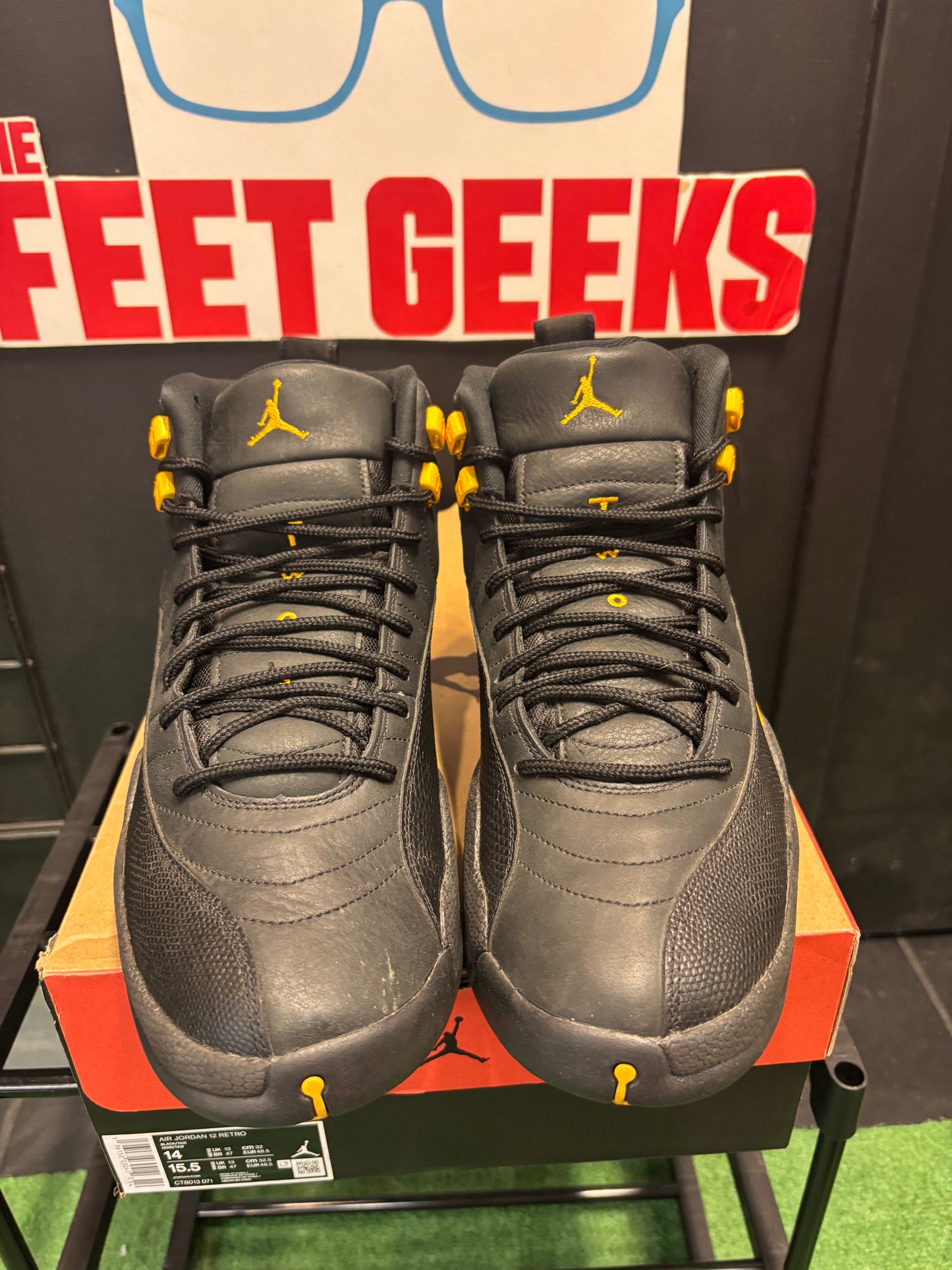 Air Jordan 12 Black Taxi Size 14 $180 Men’s
