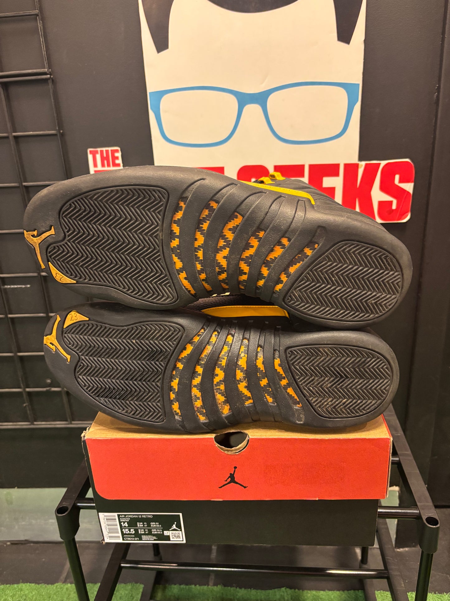 Air Jordan 12 Black Taxi Size 14 $180 Men’s