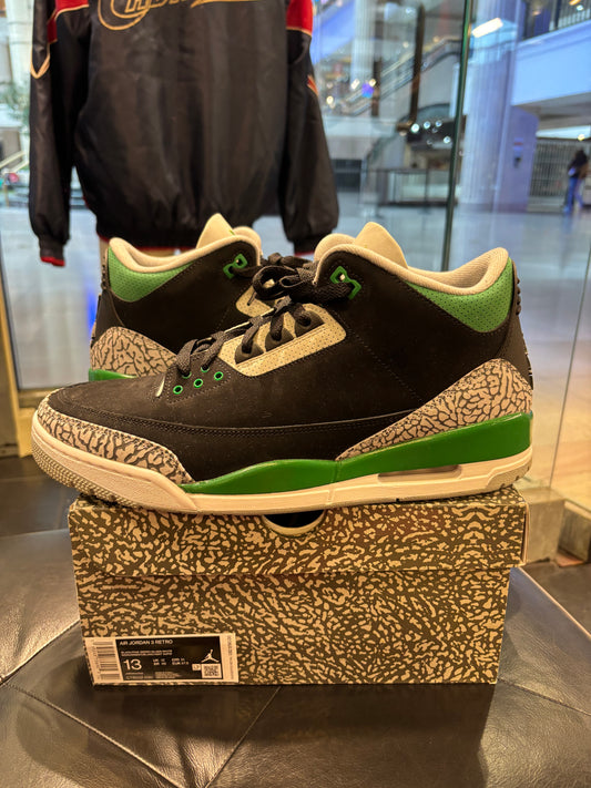 Air Jordan 3 Pine Green Size 13 Mens Shoes $280