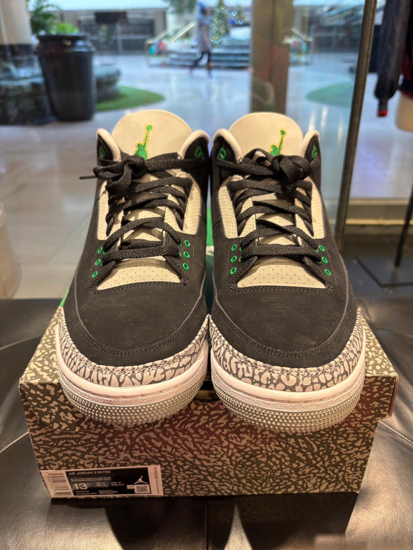 Air Jordan 3 Pine Green Size 13 Mens Shoes $280