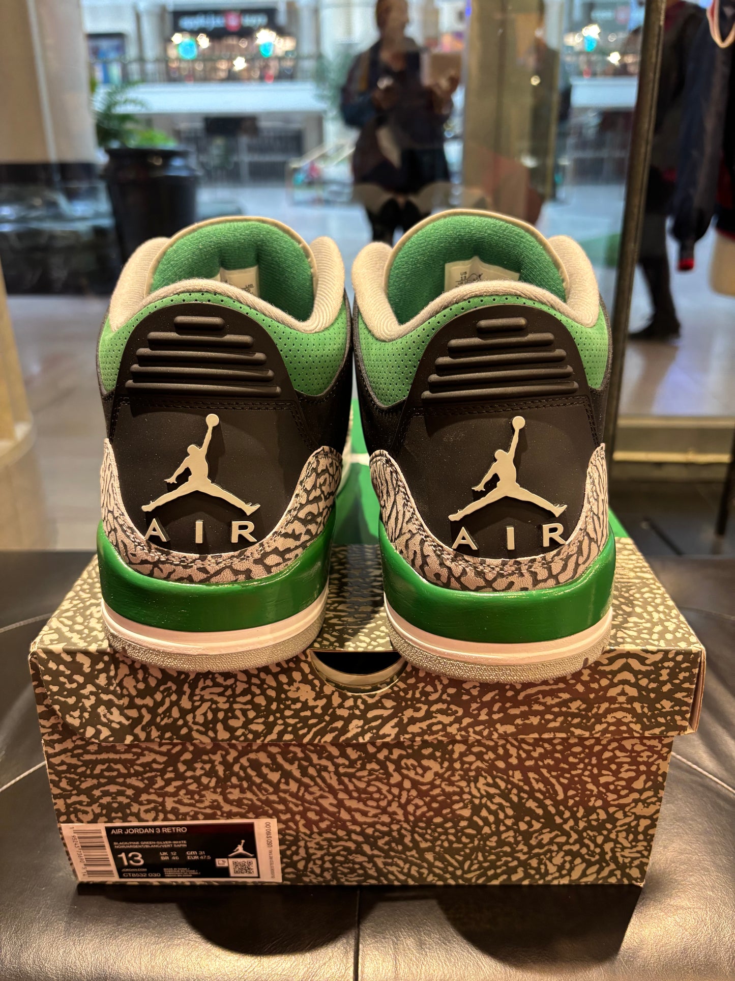 Air Jordan 3 Pine Green Size 13 Mens Shoes $280