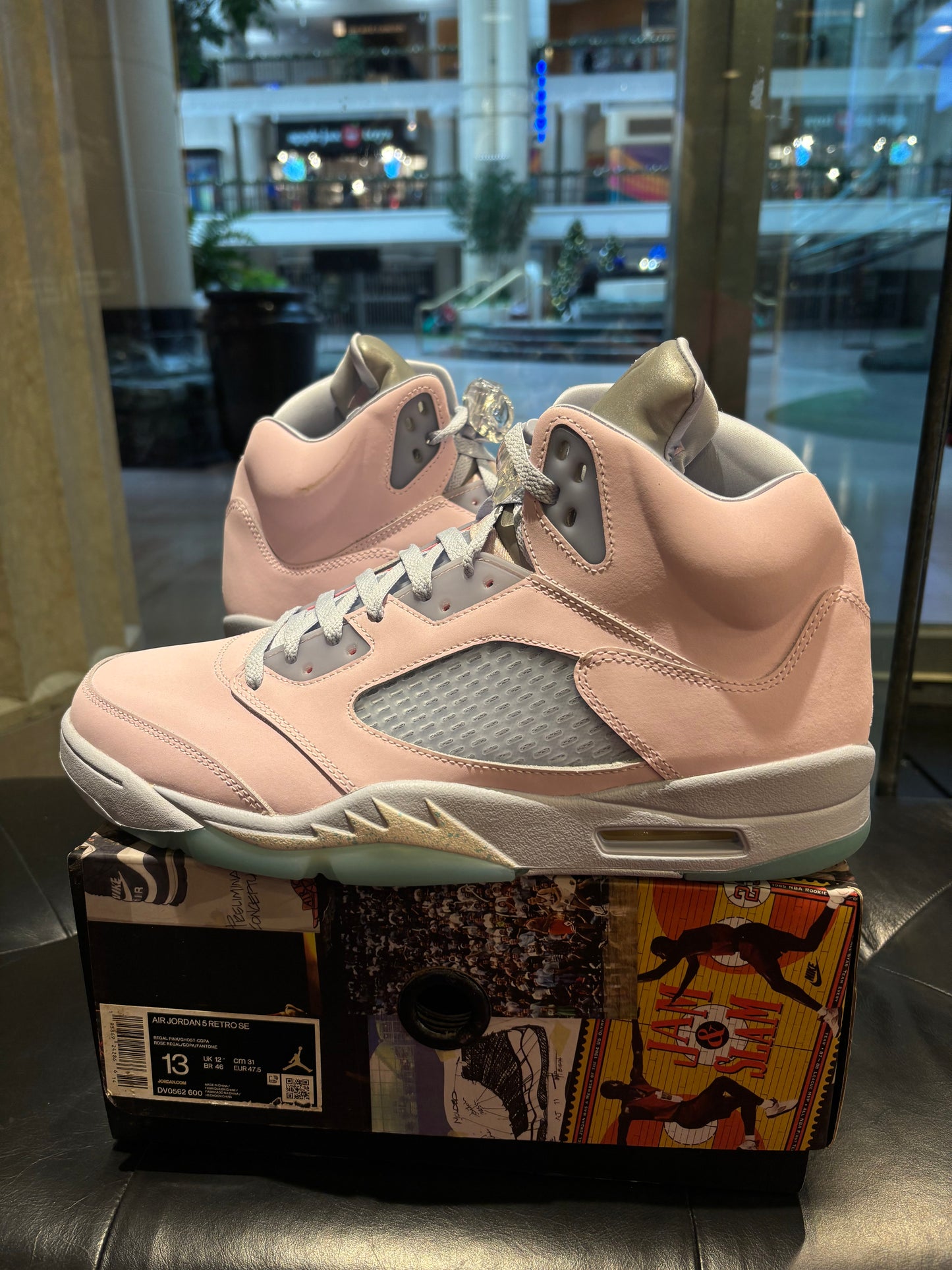 Air Jordan 5 Shy Pink Regal Size 13 Mens Shoes $240