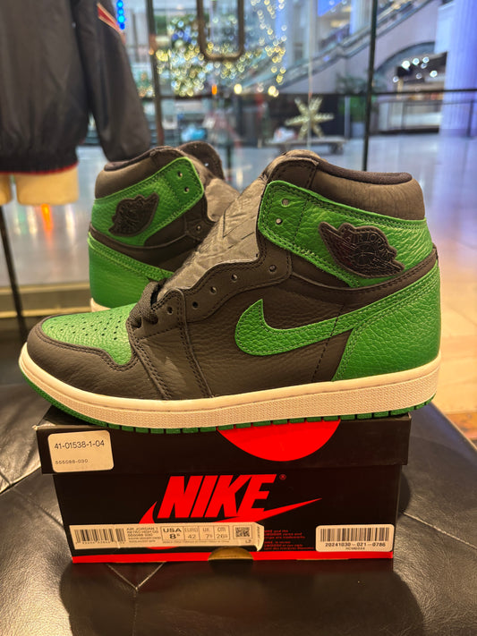 Air Jordan 1 Pine Green Mismatch Size left shoe size 9 right shoe size 8.5 Men’s Shoes $150