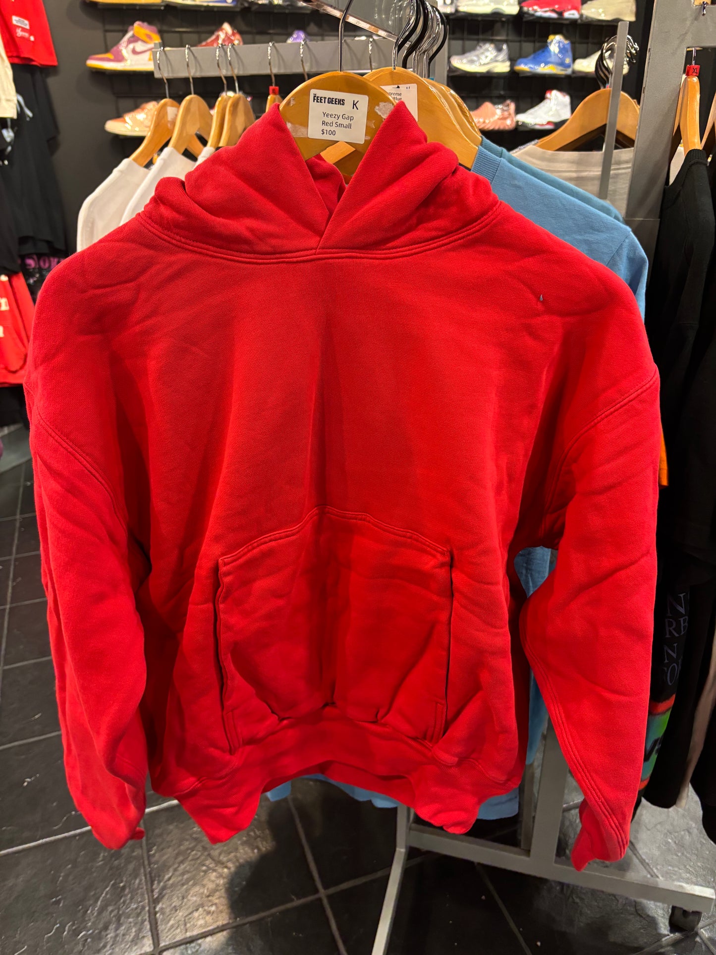 Yeezy Gap Red Small Hoodie $100