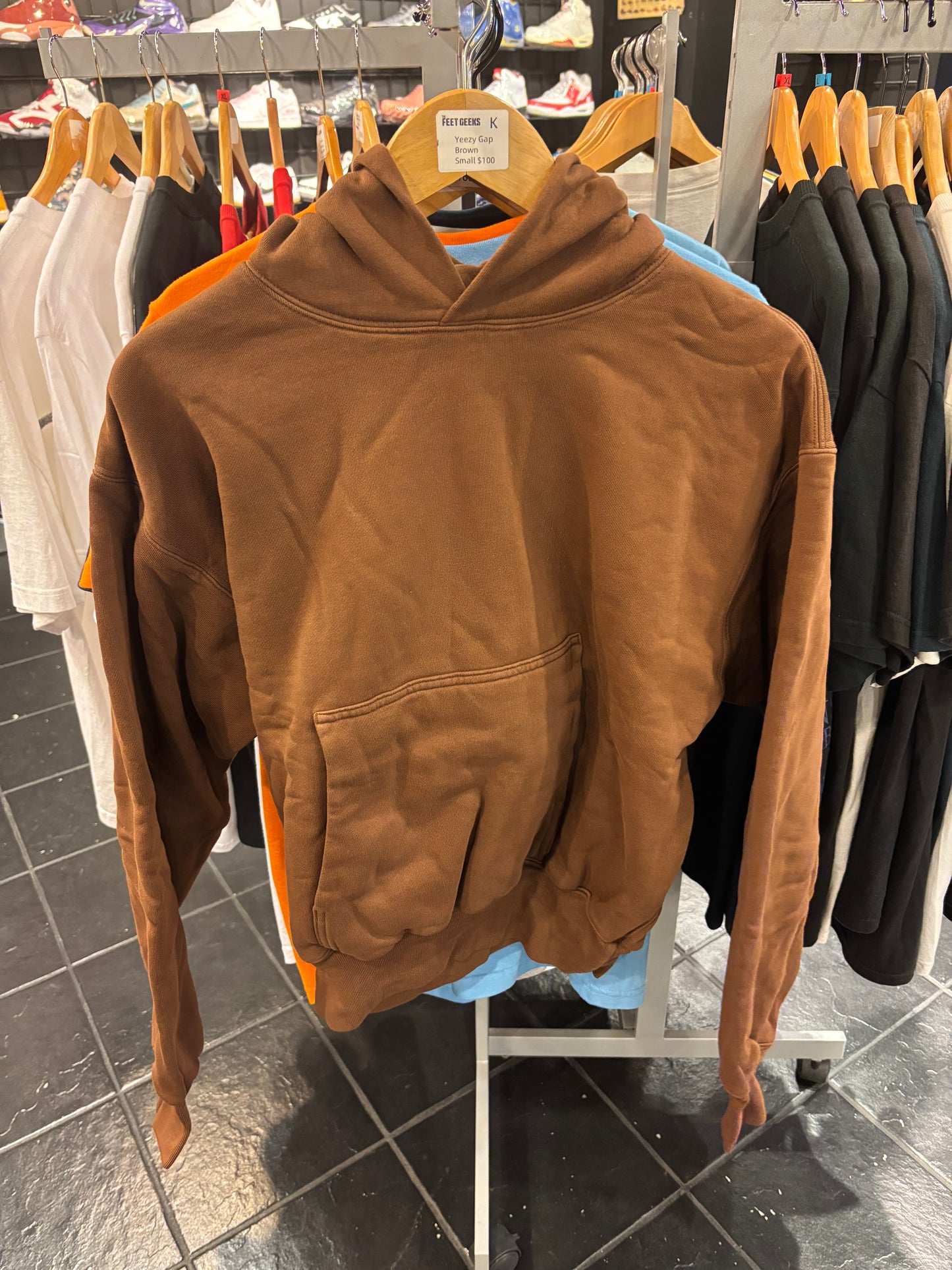 Yeezy Gap Brown Hoodie Small $100