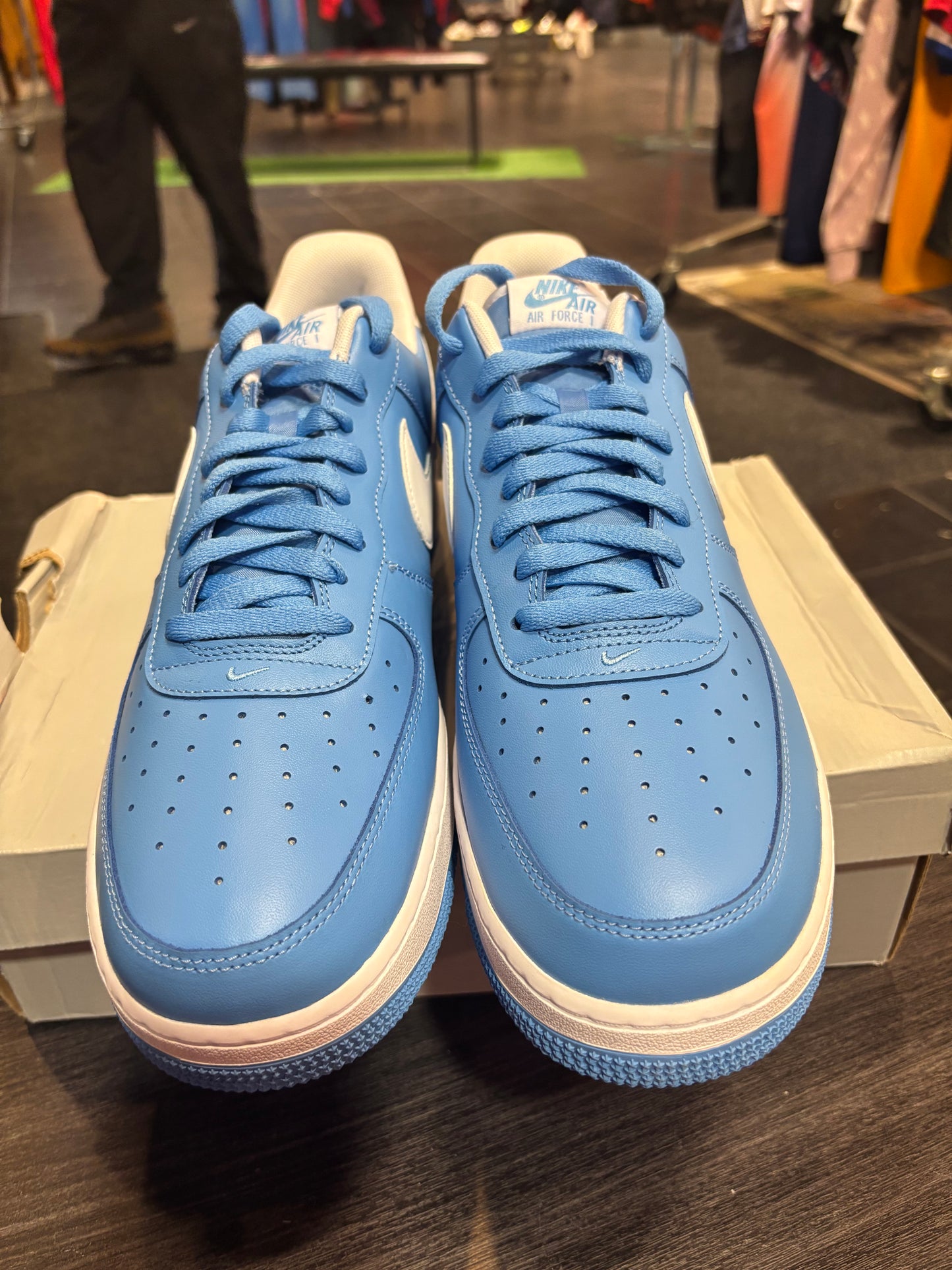 Nike Air Force 1 University Blue Size 14 Mens Shoes $140