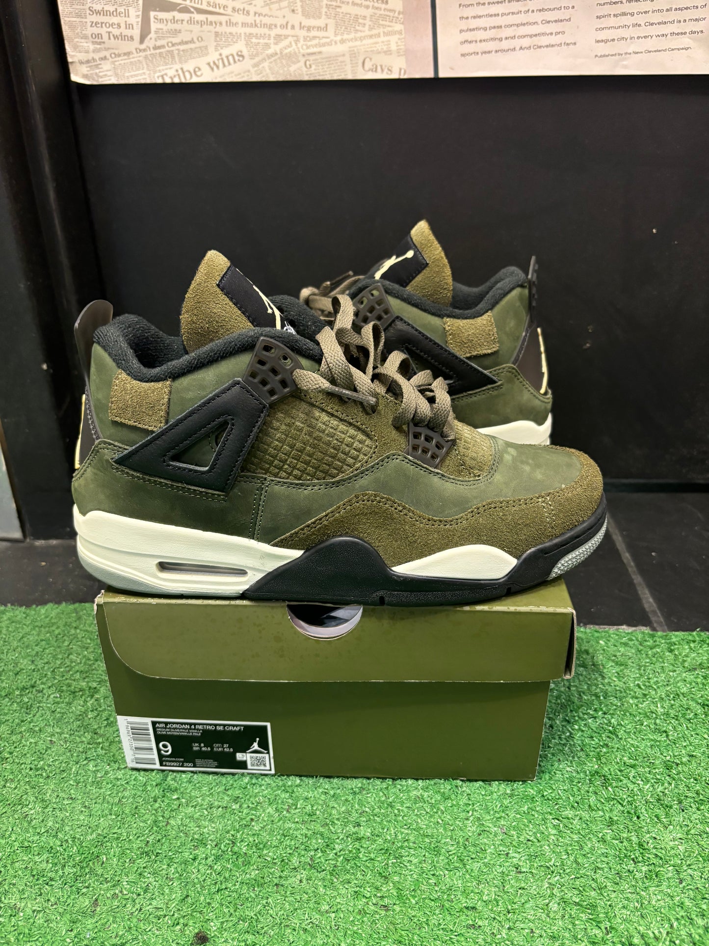 Air Jordan 4 Olive Size 9 Men’s Shoes $250