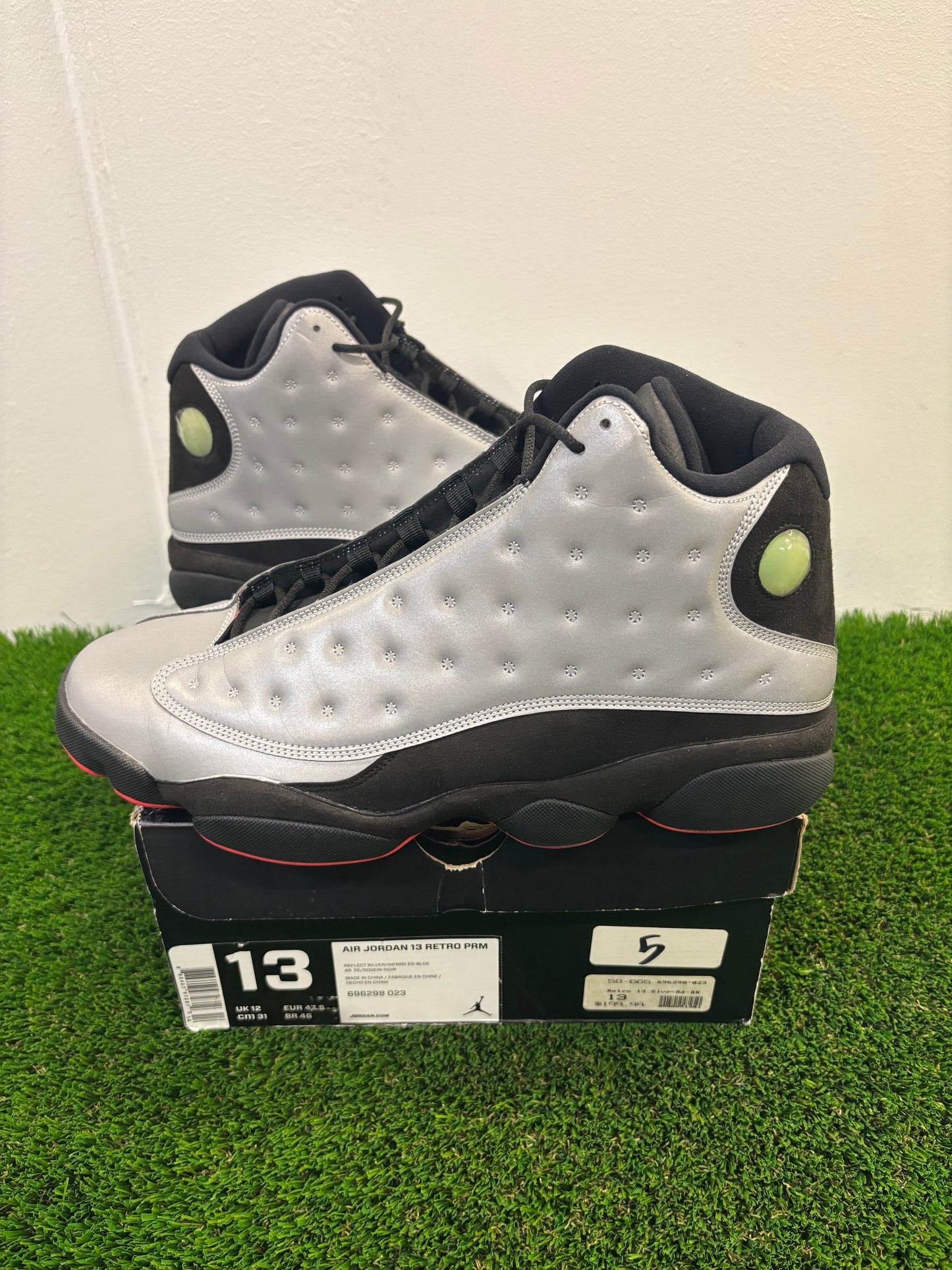 Air Jordan 13 3M Reflective Silver Sz 13 $260