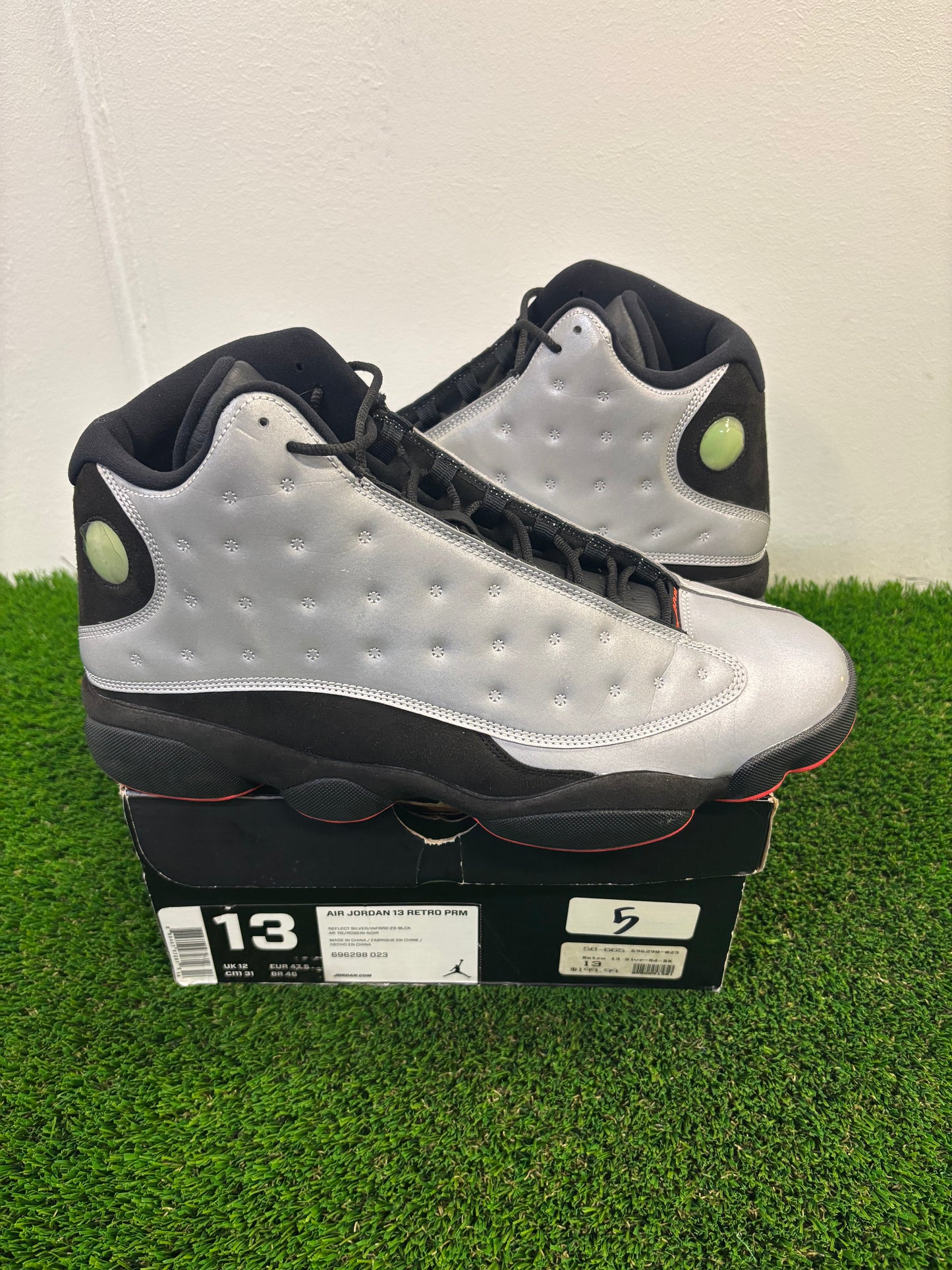 Air Jordan 13 3M Reflective Silver Sz 13 $260