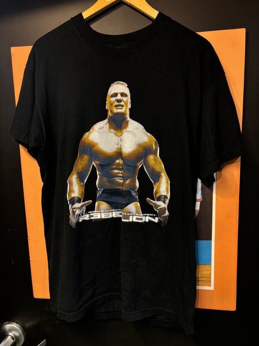 Vintage Brock Lesnar Wrestling Tee Size Large 2002 ( 22 By 30 ) $120