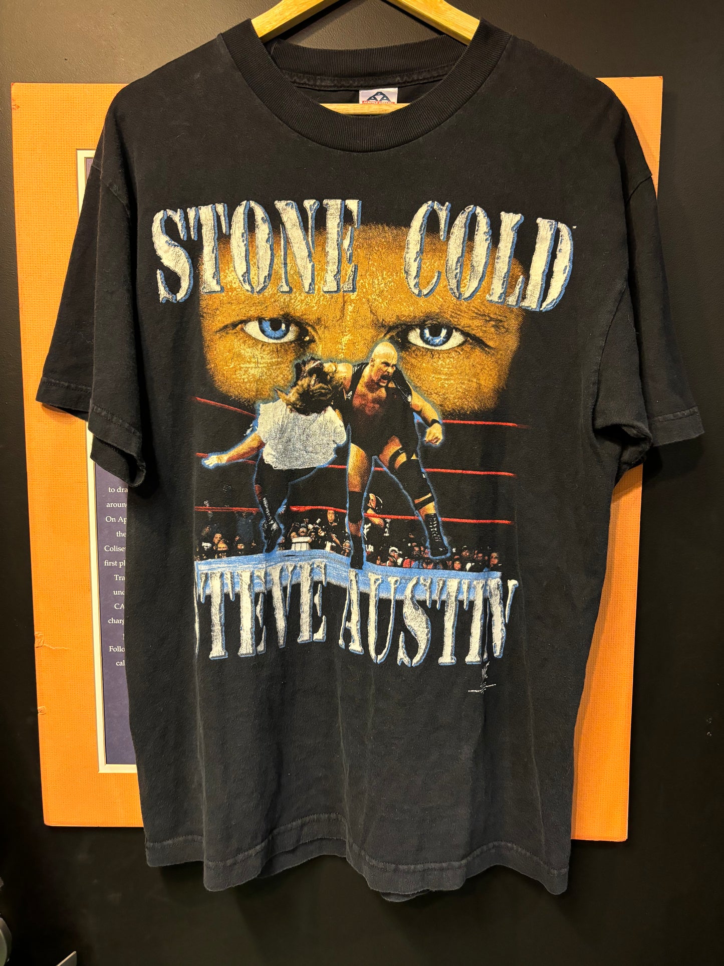 Vintage Stone Cold Mankind Large 21.5 By 30 $170