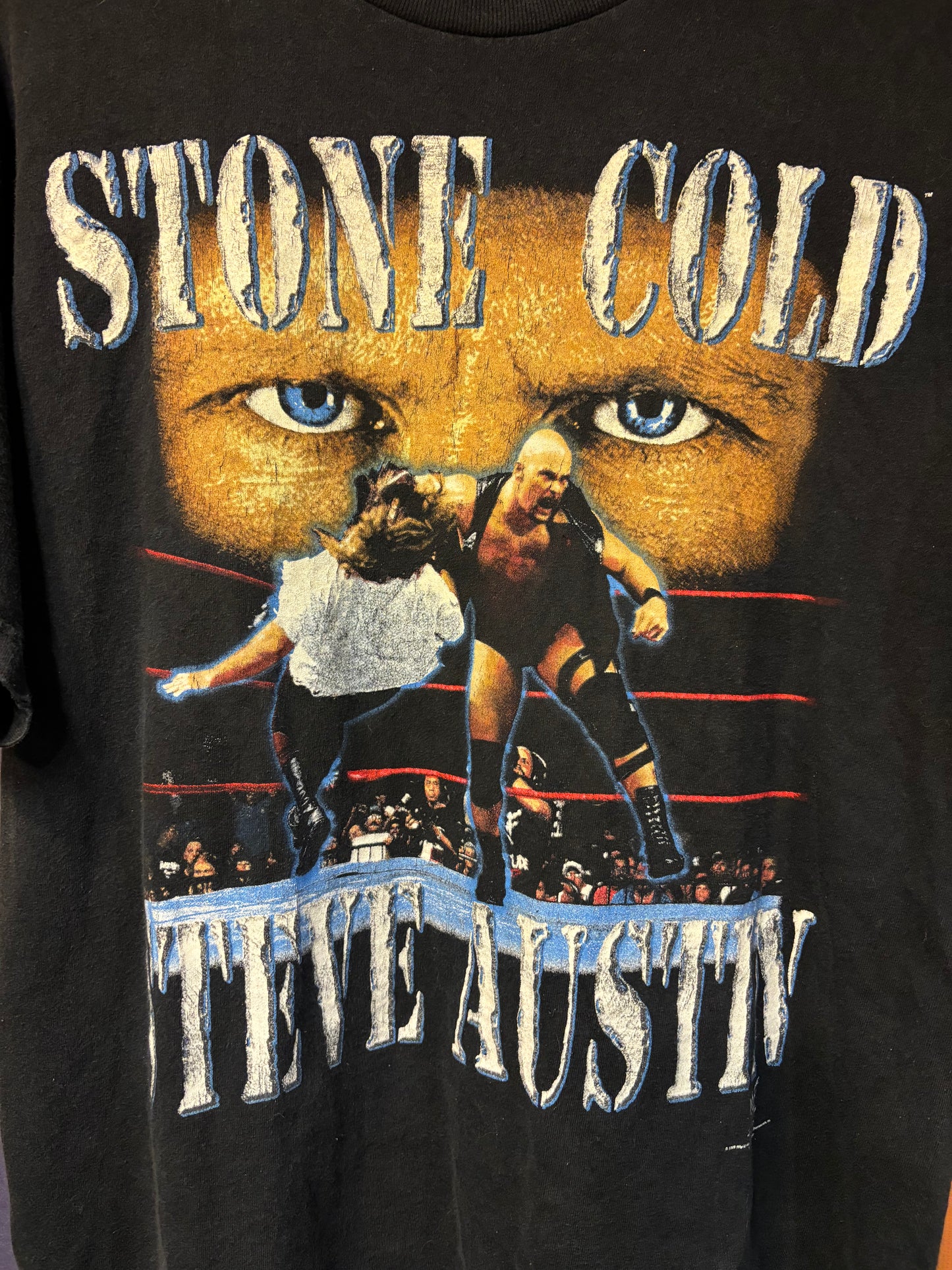 Vintage Stone Cold Mankind Large 21.5 By 30 $170