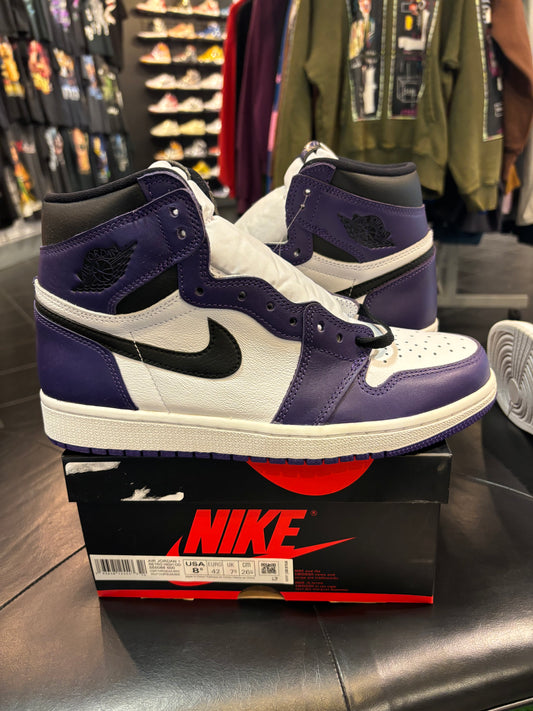 Air Jordan 1 Court Purple Size 8.5 Men’s Shoes $220