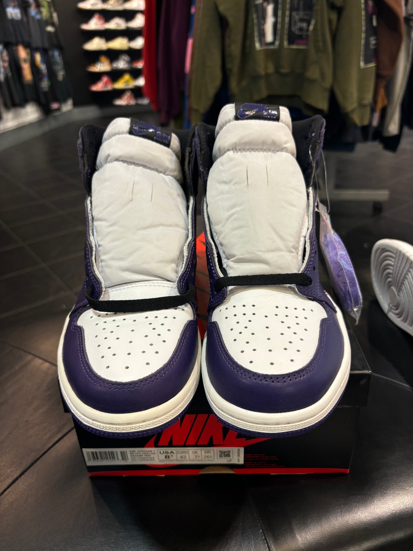 Air Jordan 1 Court Purple Size 8.5 Men’s Shoes $220