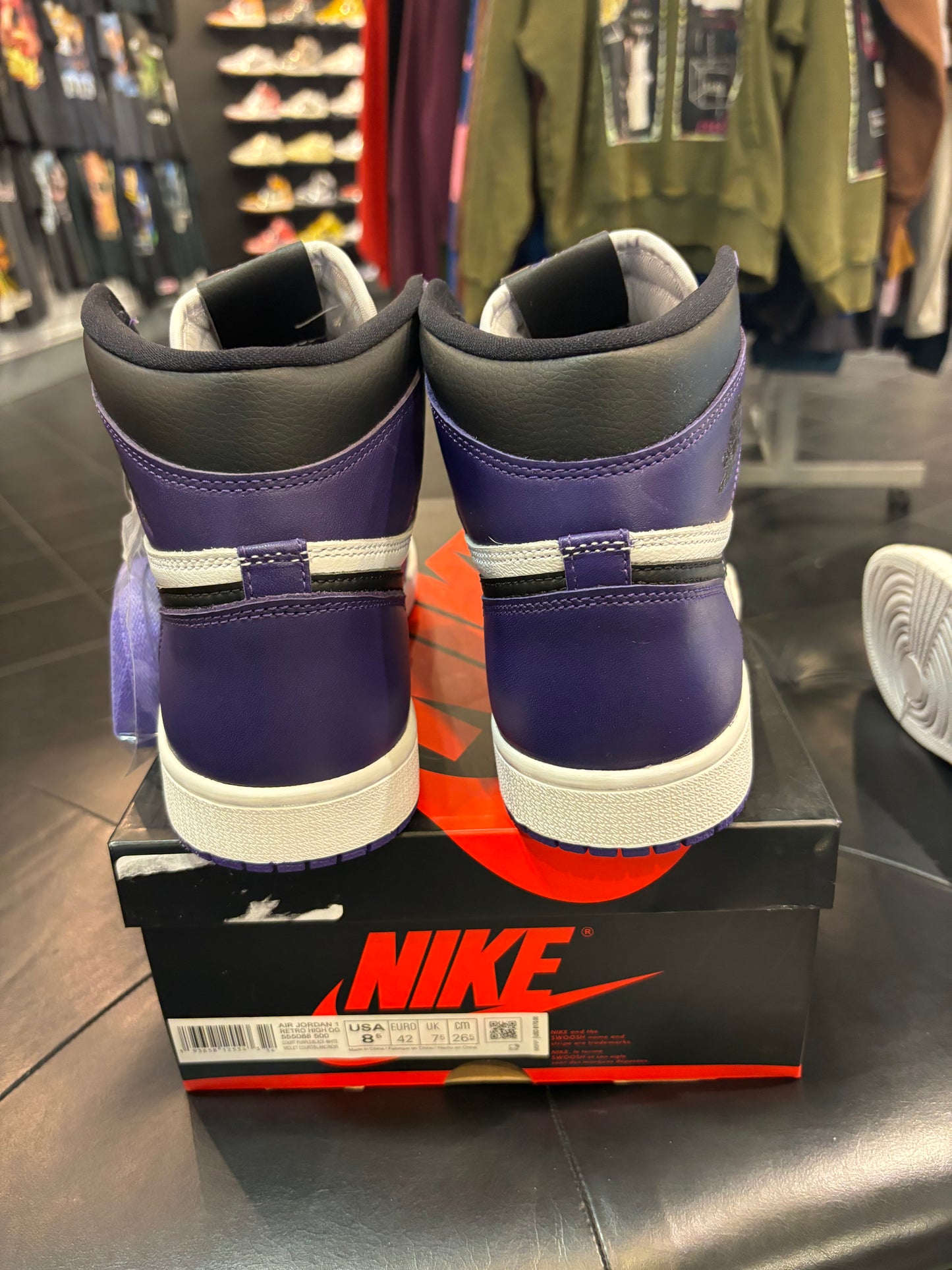 Air Jordan 1 Court Purple Size 8.5 Men’s Shoes $220