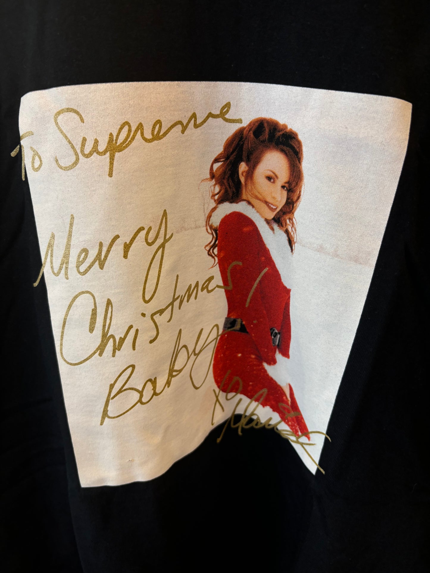 Supreme Mariah Carey Black Tee XL $140