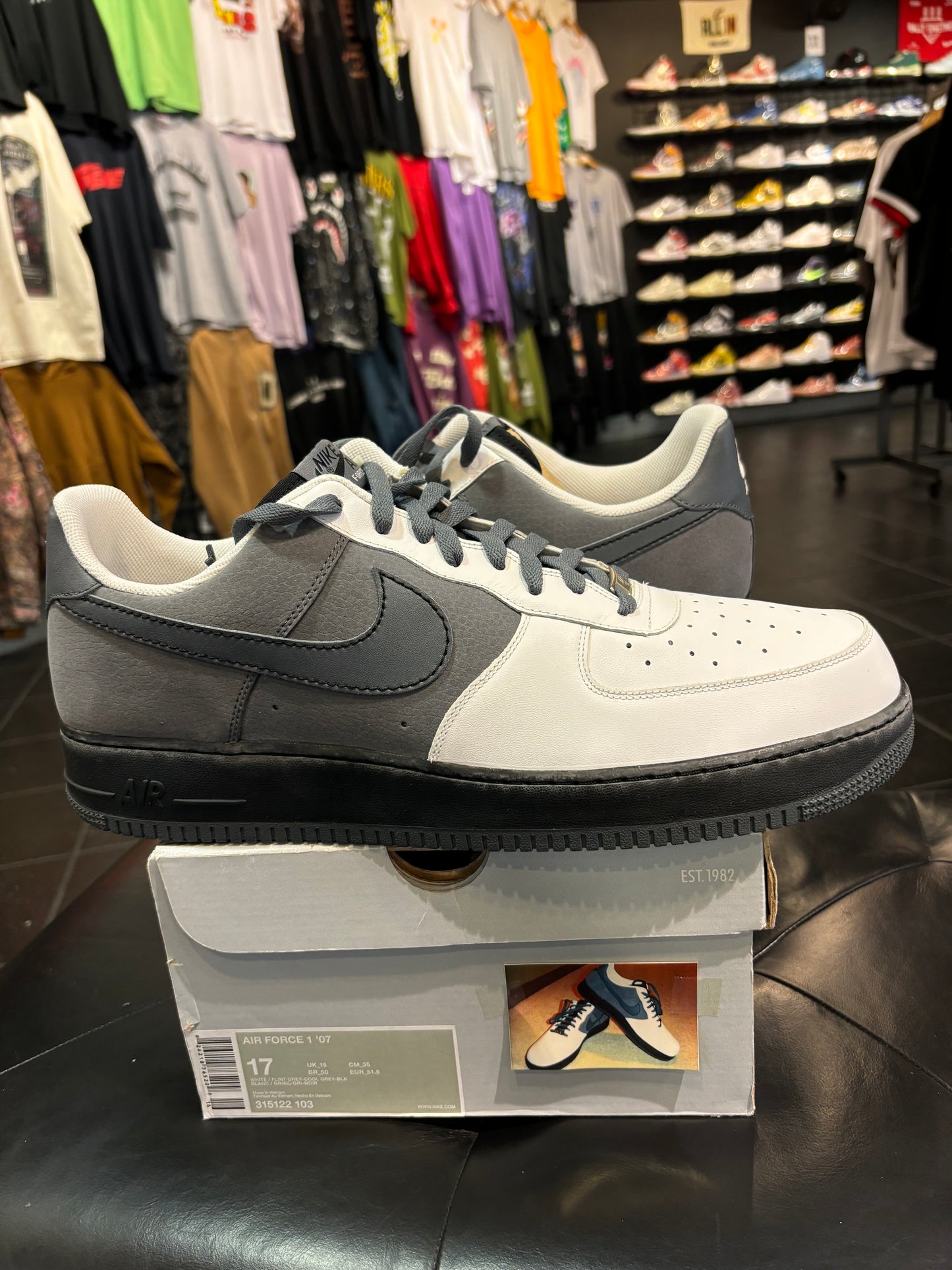 Nike AF1 Flint Grey 07 Size 17 Men’s Shoes $300