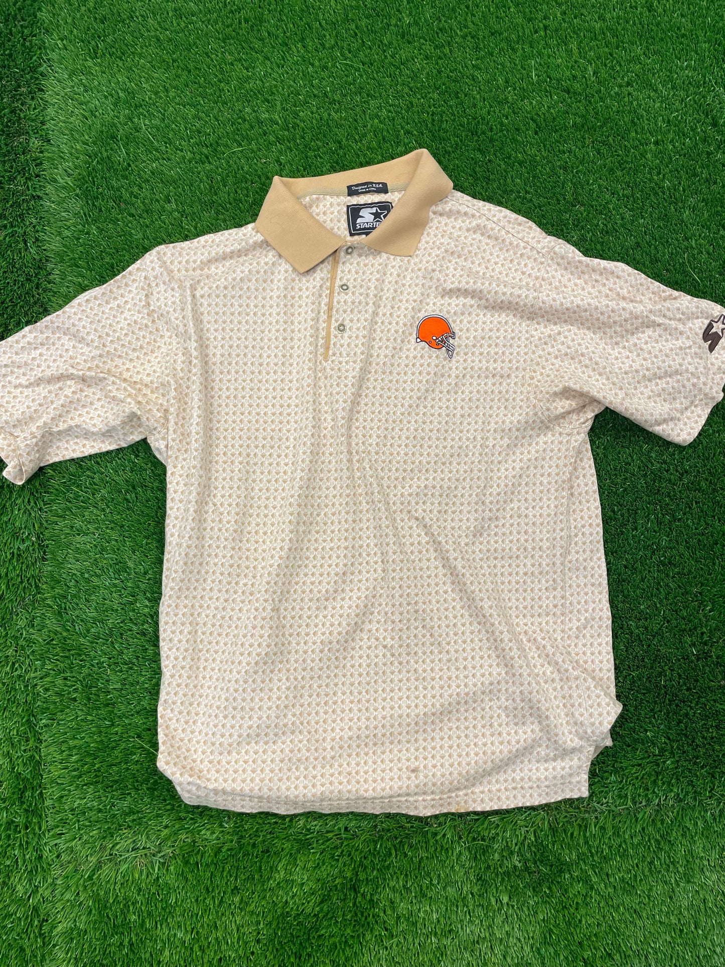 Vintage Cleveland Browns Polo Shirt Large