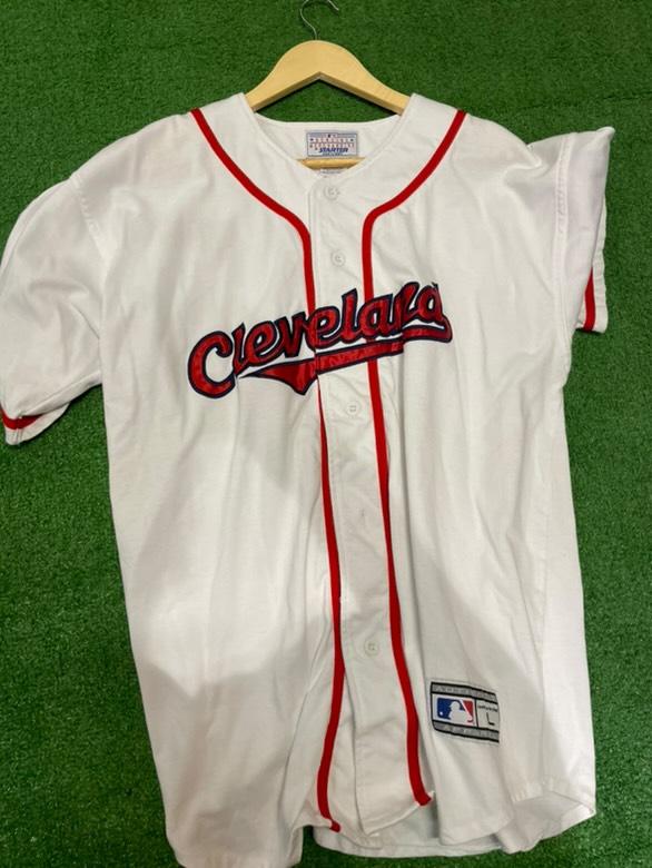 Vintage Cleveland Indians Starter Jersey White Size Large