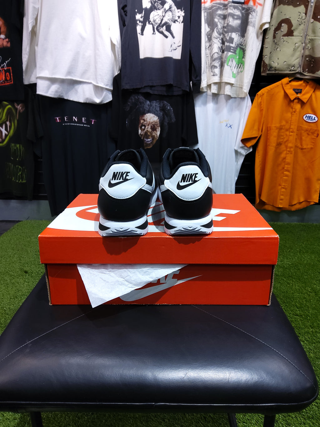 Nike Cortez Black White Size 10.5 Men's Shoes