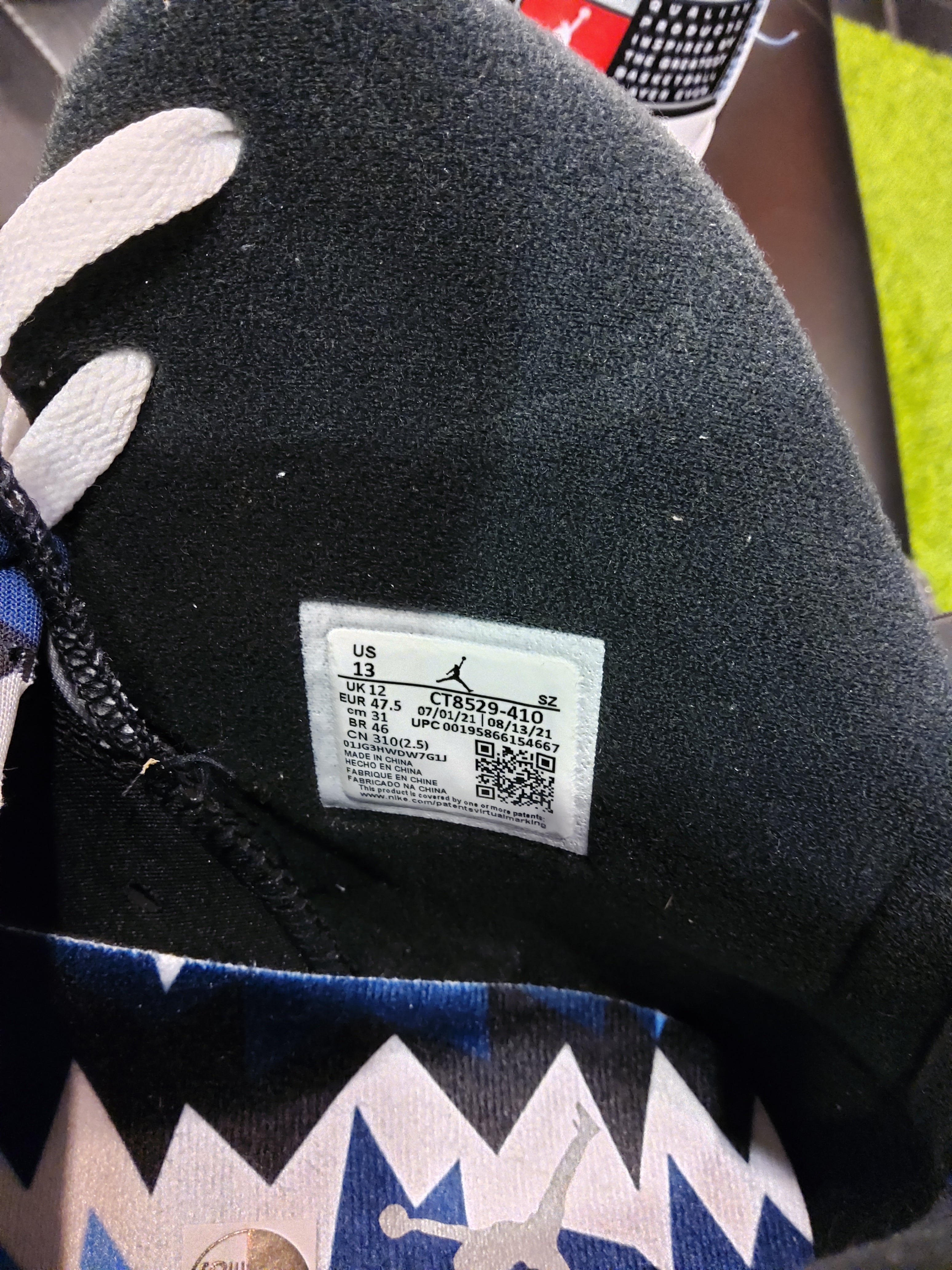 Mens Air Jordan 6 UNC Size 13 Shoes