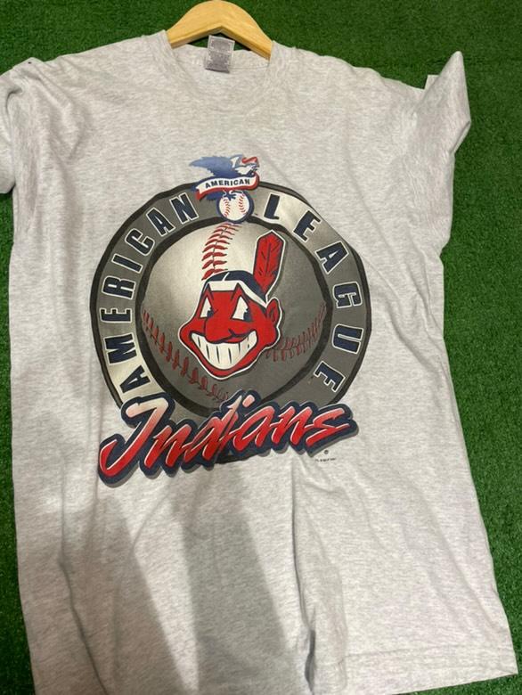 Vintage Cleveland Indians 1997 League Champs T Shirt Size XL