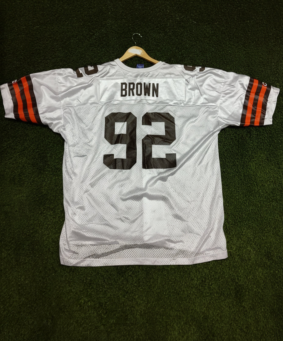 Champion Cleveland Browns #92 Brown Jersey size 2XL