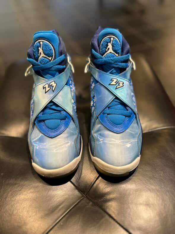 Air Jordan 8 Retro Snowflake size 5.5y gs shoes