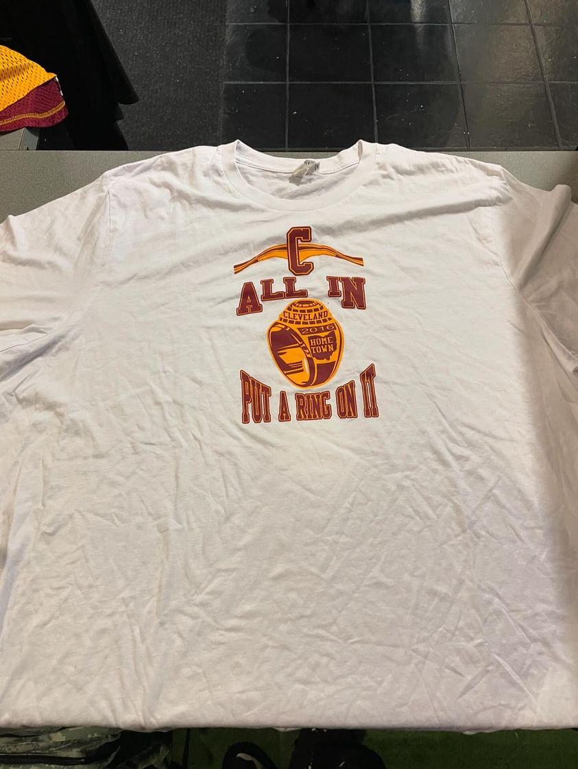 Cavs All In Tee size 4XL