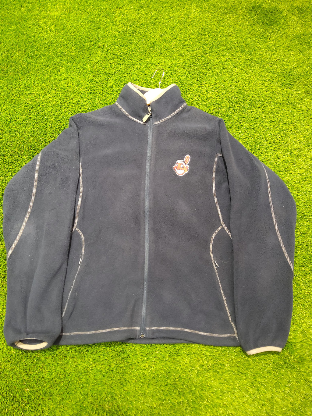 Antigua Cleveland indians Zip-up fleece size large