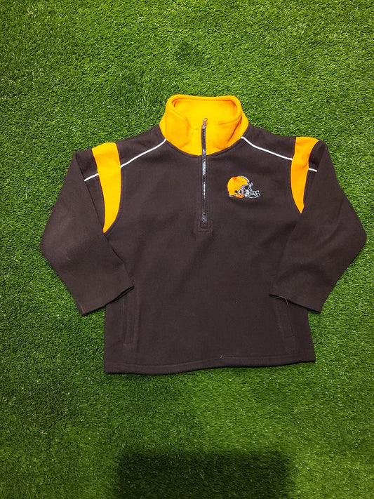 NFL cleveland browns quarter zip size youth Medium