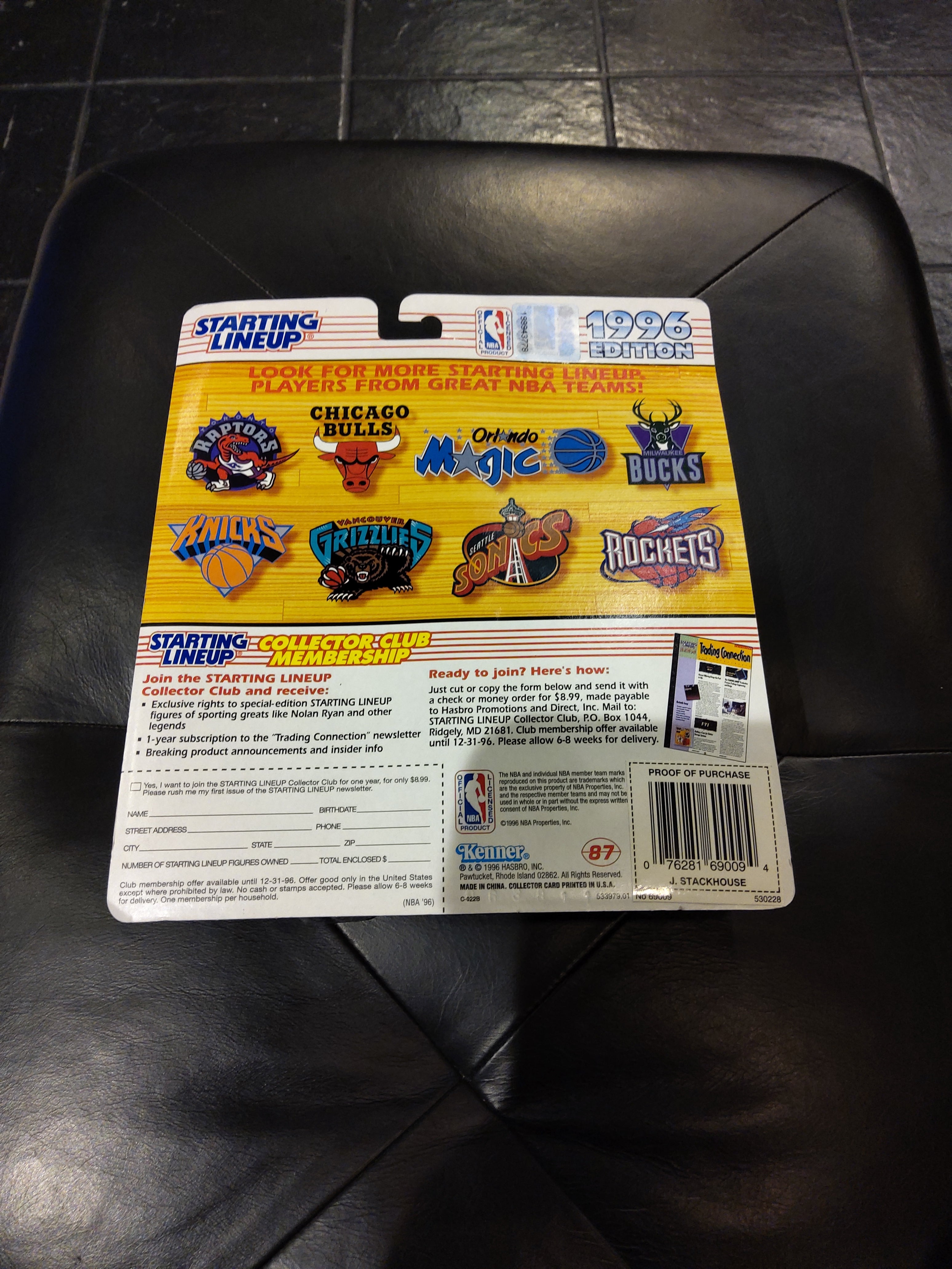 1996 Starting Lineup Philadelphia 76ers Jerry Stackhouse Figure