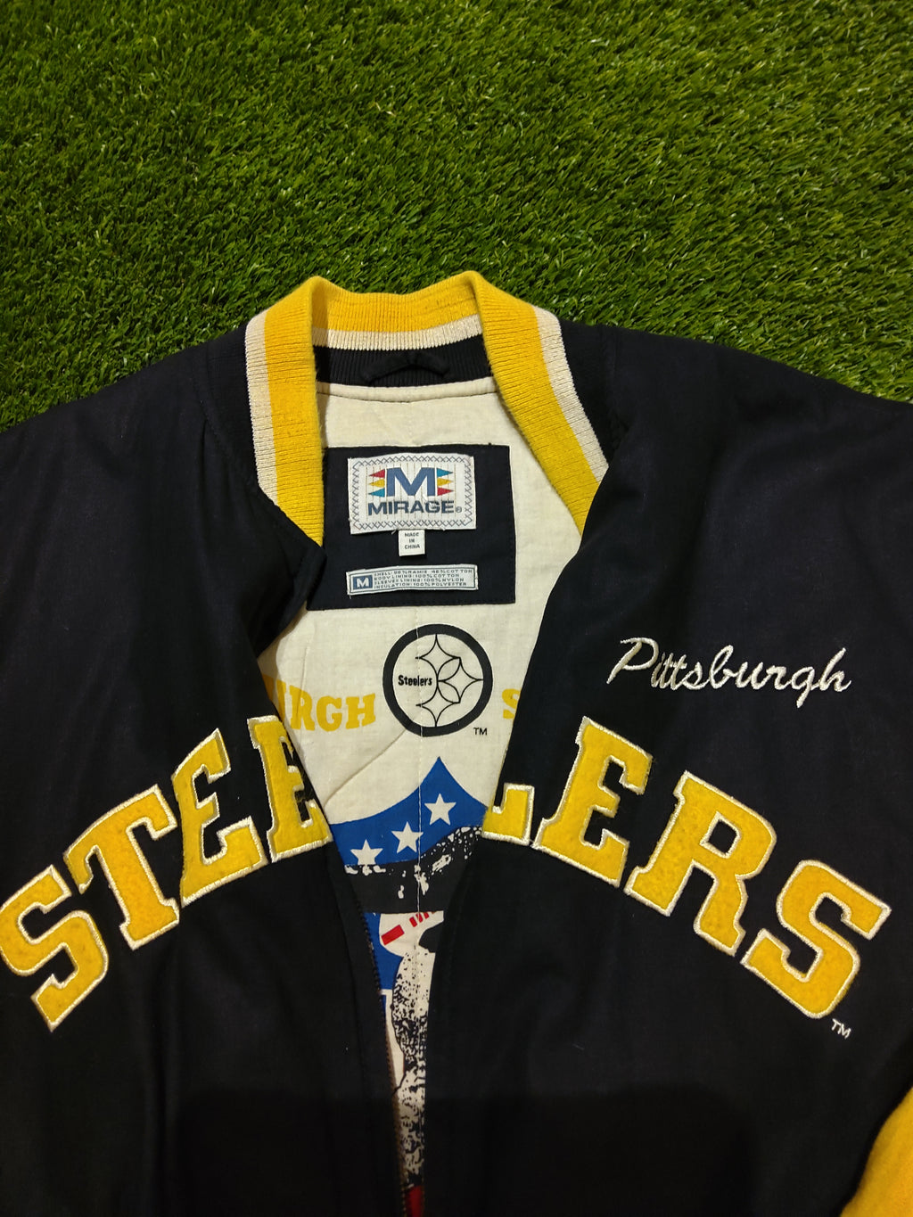 Vintage Mirage Pittsburgh Steelers Championship Jacket Size Medium