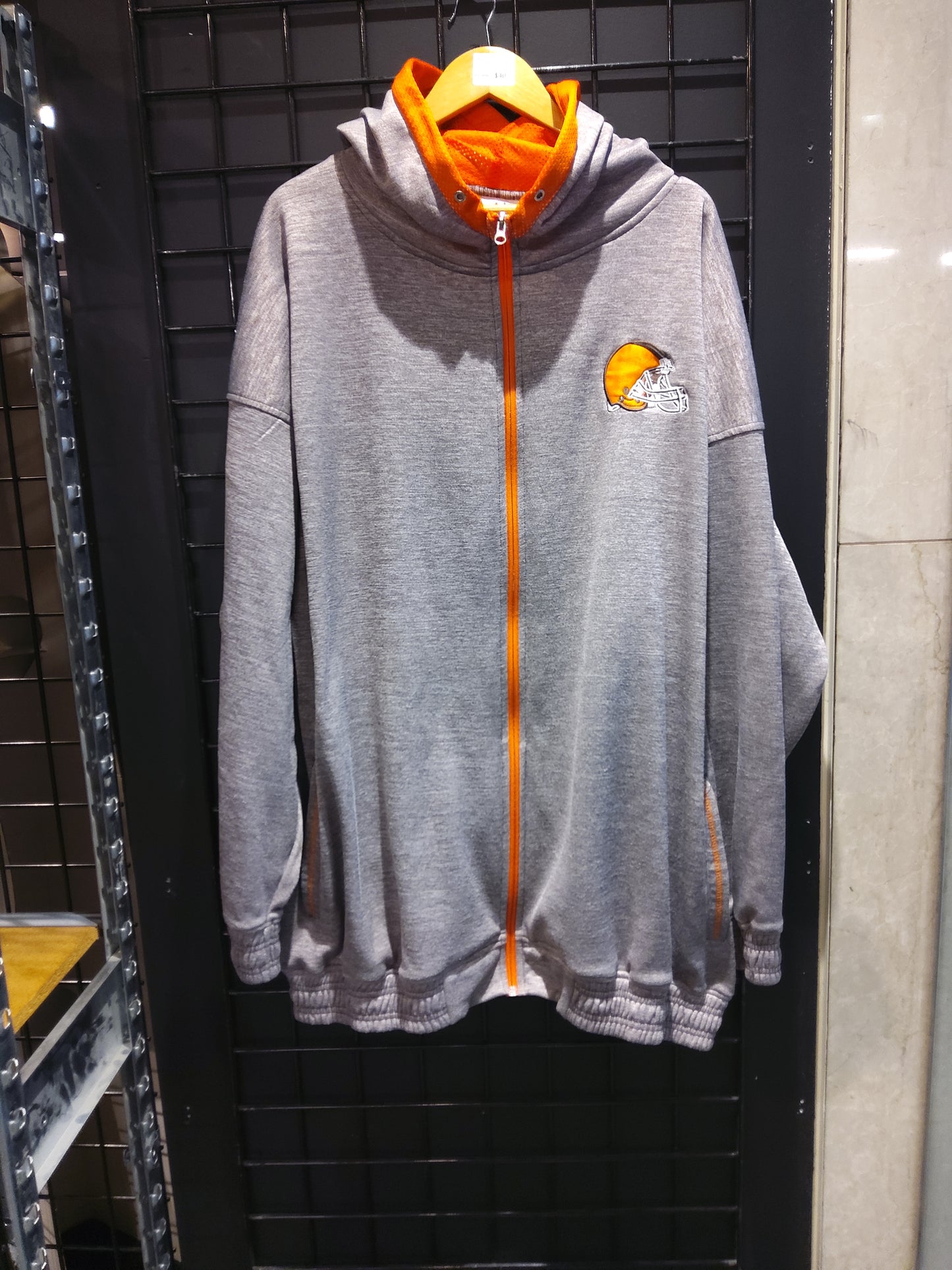 Majestic Cleveland Browns Zip-up Hoodie Size 4XL