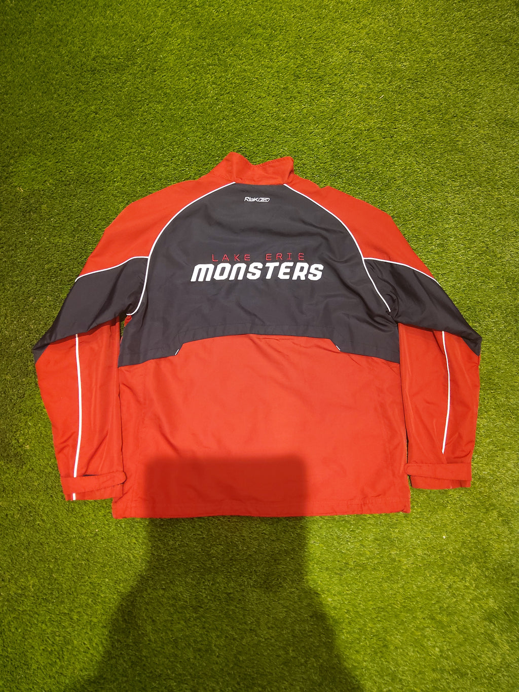 Reebok Lake Erie Monsters Zip up Jacket Size Medium