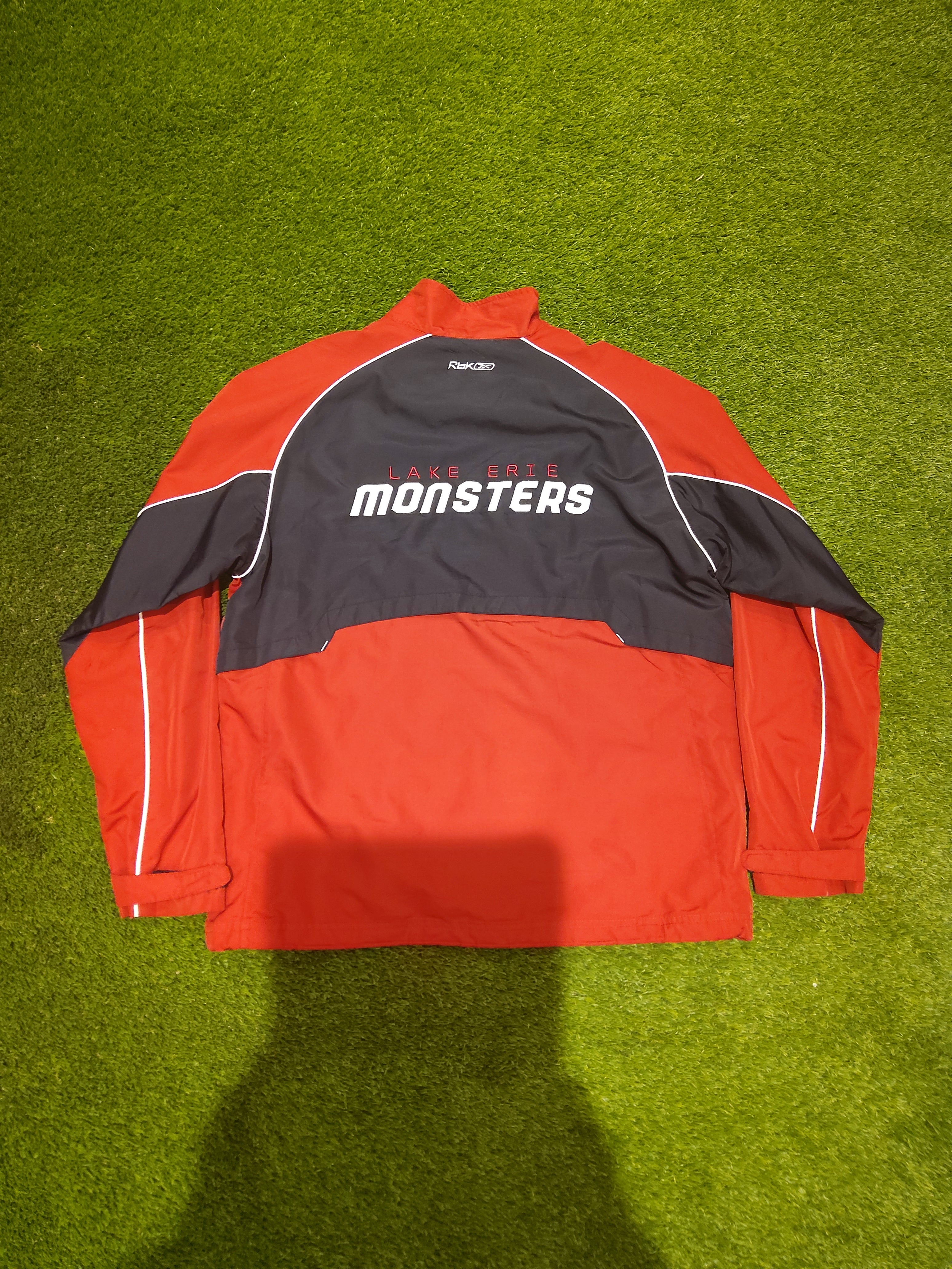 Reebok Lake Erie Monsters Zip up Jacket Size Medium