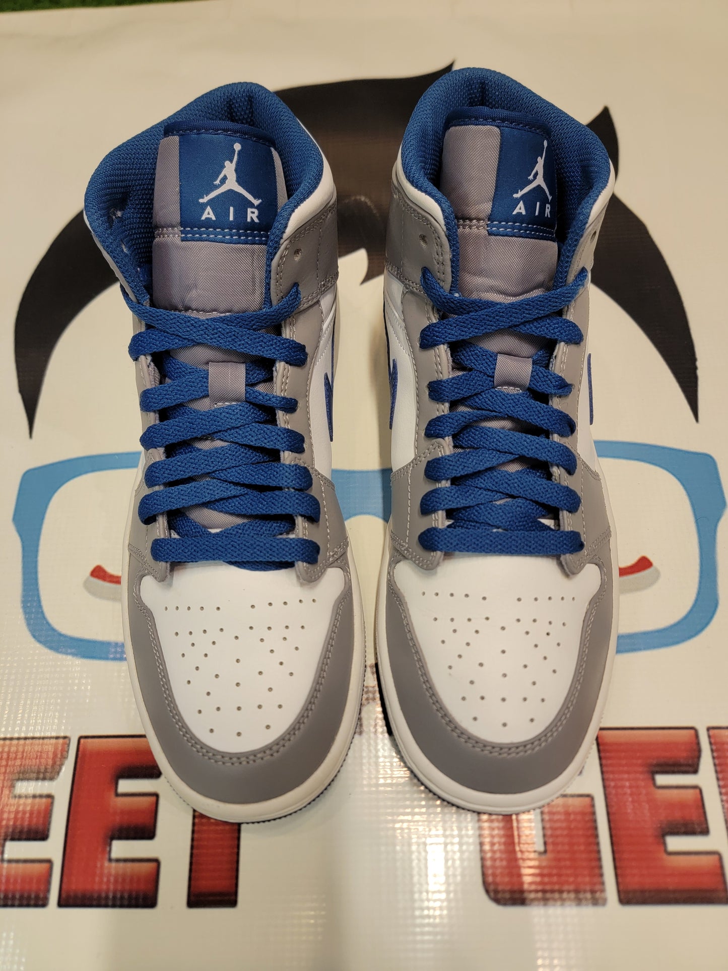 Air Jordan 1 Mid True Blue Size 9 Men Shoes