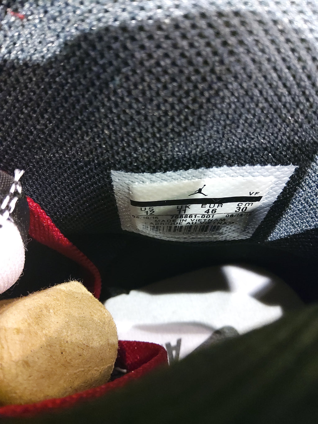 Jordan 1.5 return bred size 12 shoe