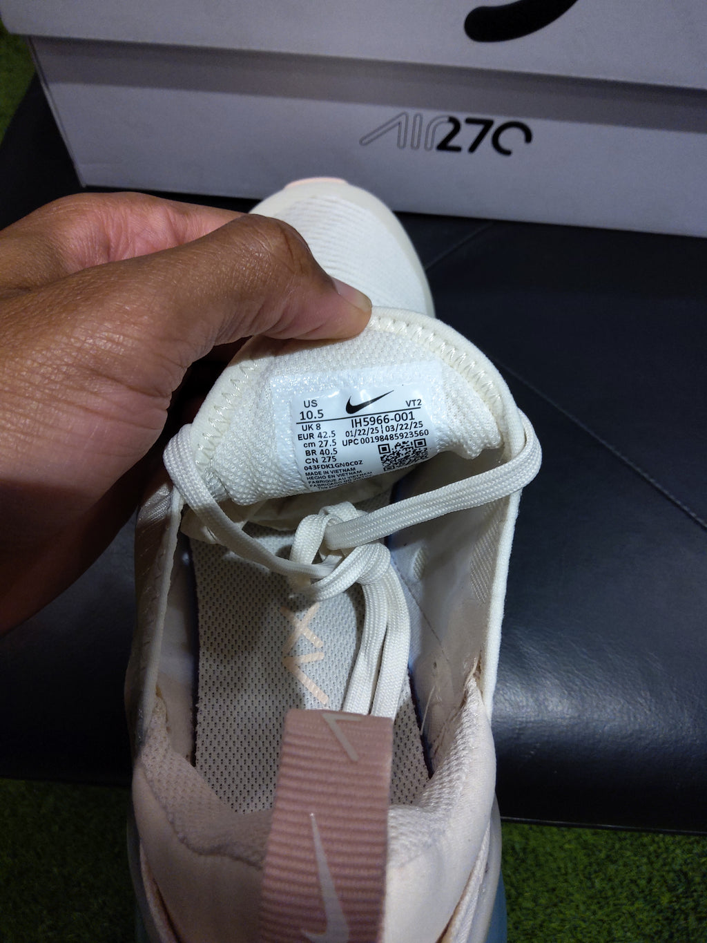 Nike Air Max 270 Soft Pearl Size 10.5 Women's shoes